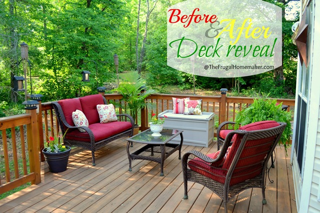 Before & After Deck reveal