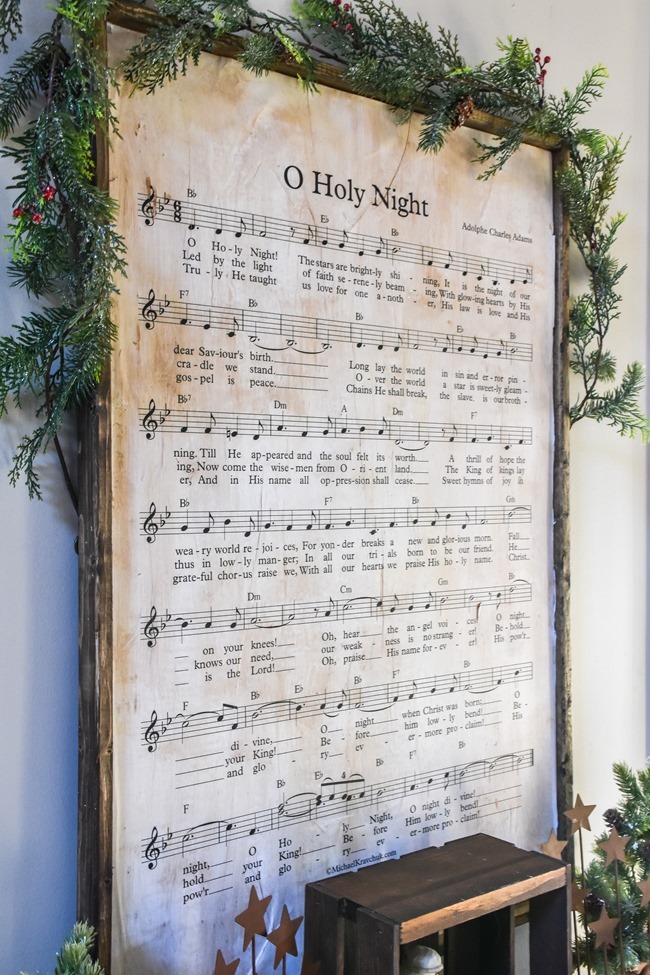 DIY Christmas Music Framed Art-11 DIY Christmas Music Framed Art-11