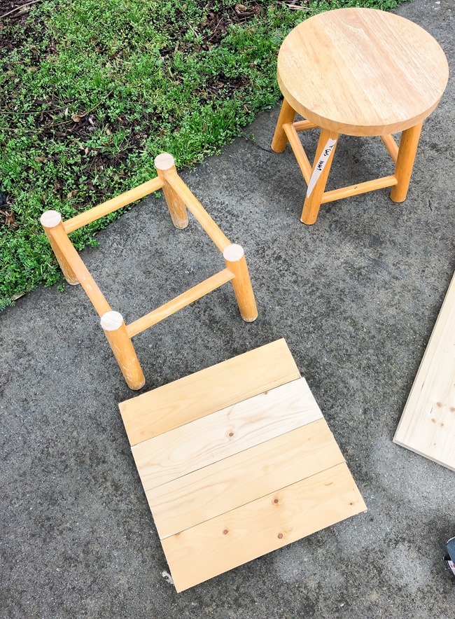 DIY plant stand from upcycled bar stool-11 DIY plant stand from upcycled bar stool-11