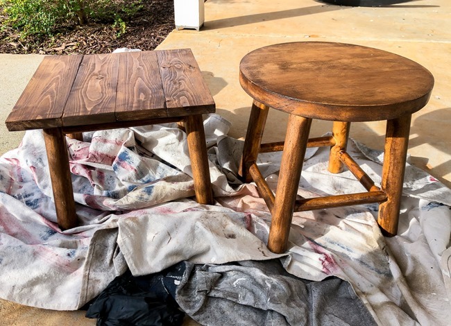 DIY plant stand from upcycled bar stool-14 DIY plant stand from upcycled bar stool-14