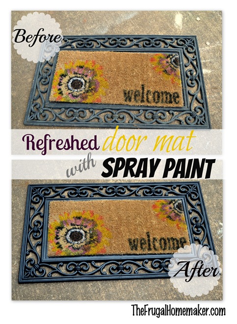 door mat before after