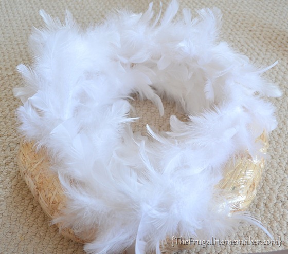 Winter White Feather Wreath