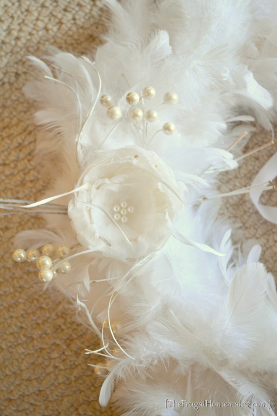 Winter White Feather Wreath