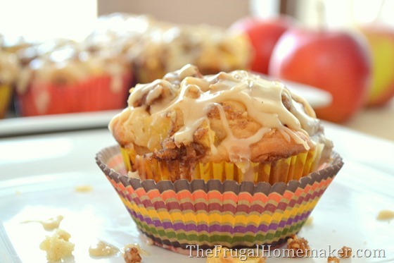 31 Days of Fall Inspiration - Caramel Apple Buttermilk Muffins