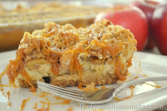 31 Days of Fall Inspiration - Caramel Apple Cheesecake Bars