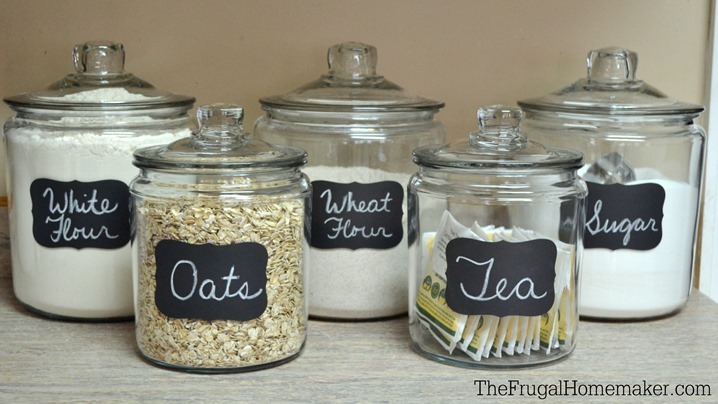 Adding some chalkboard label fun to my glass canisters Adding some chalkboard label fun to my glass canisters
