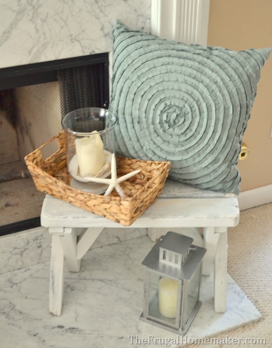 Cottage or Coastal themed mantel