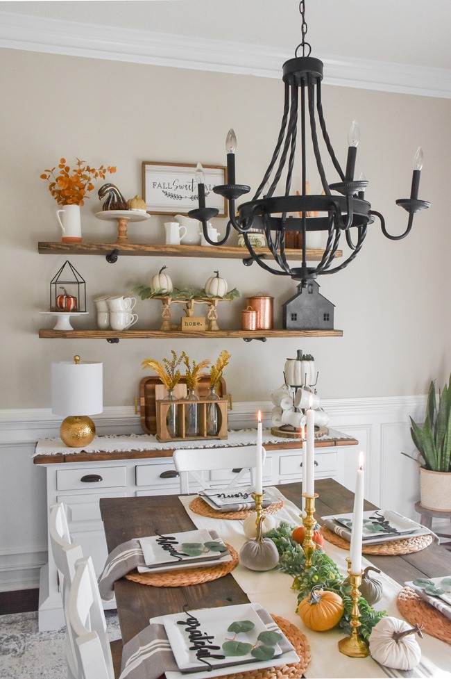 Fall dining room and thanksgiving table-1