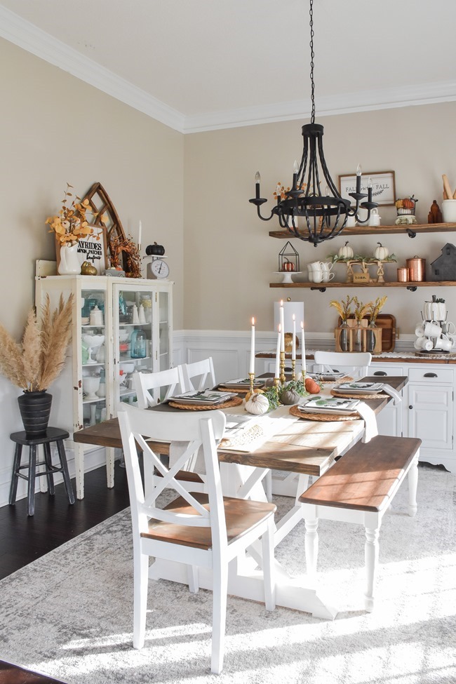 Fall dining room and thanksgiving table-2