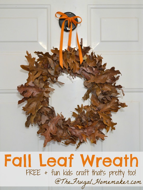 Fall Leaf Wreath (made for free) Fall Leaf Wreath (made for free)