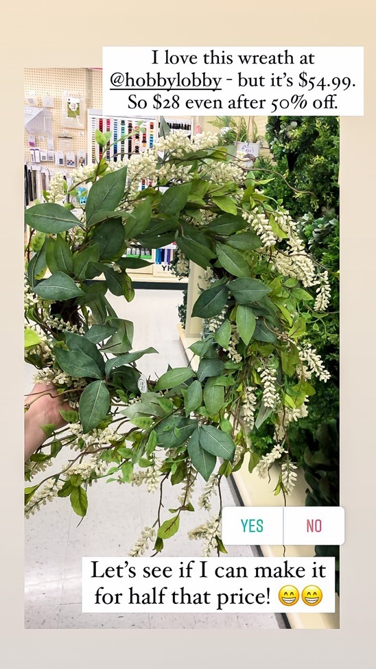 Green and White DIY Simple Spring Wreath-1 Green and White DIY Simple Spring Wreath-1