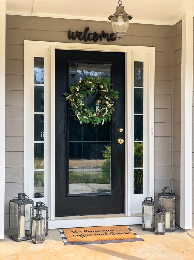 Green and White DIY Simple Spring Wreath-18 Green and White DIY Simple Spring Wreath-18