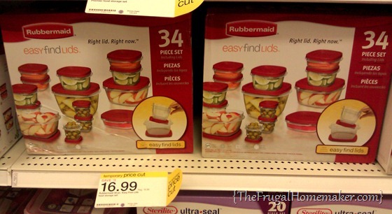 Rubbermaid containers at Target