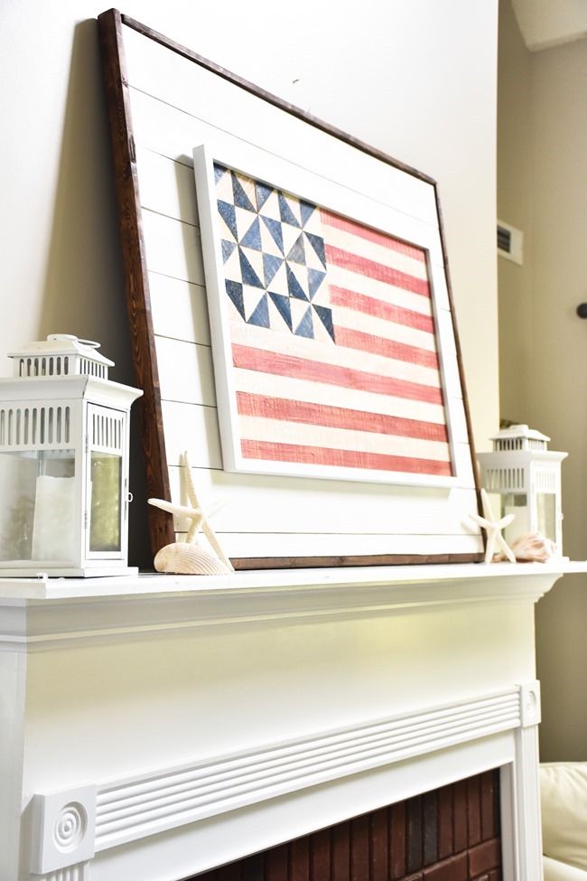 Patriotic Coastal Mantel (1 of 1) Patriotic Coastal Mantel (1 of 1)