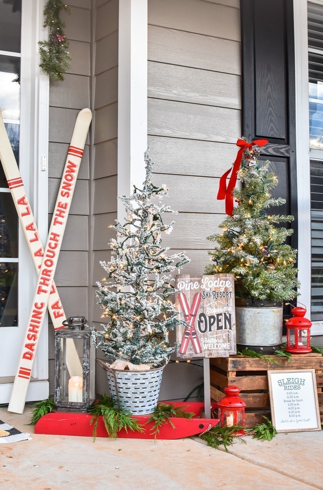Ski Lodge Inspired Farmhouse Christmas Front Porch-13[3]