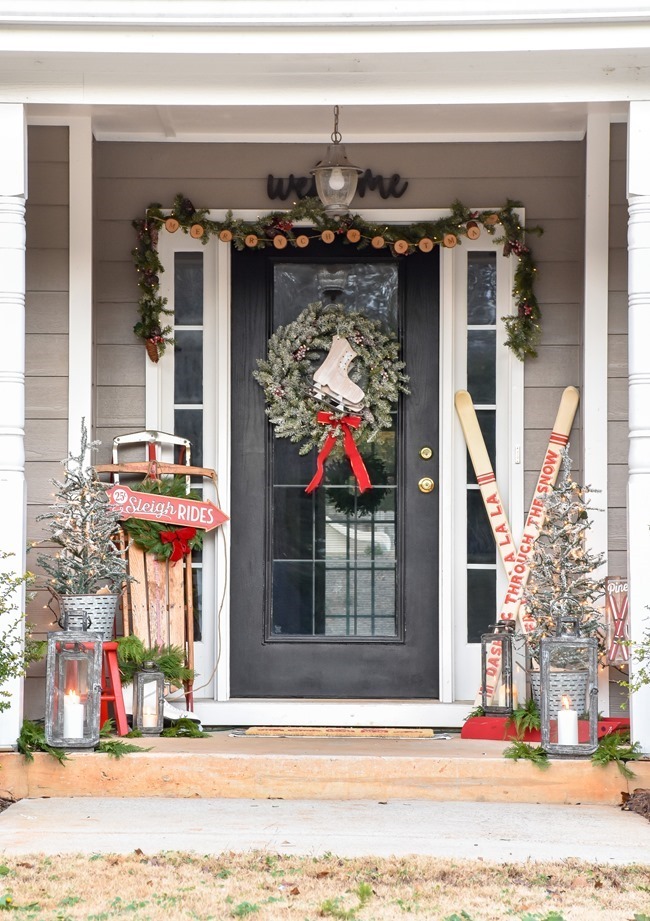 Ski Lodge Inspired Farmhouse Christmas Front Porch-17[3]
