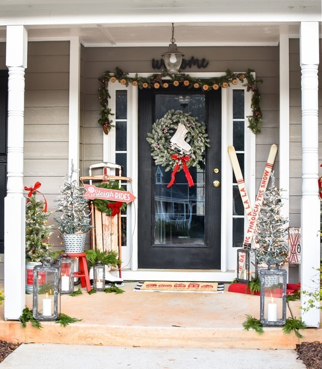 Ski Lodge Inspired Farmhouse Christmas Front Porch-9[7]