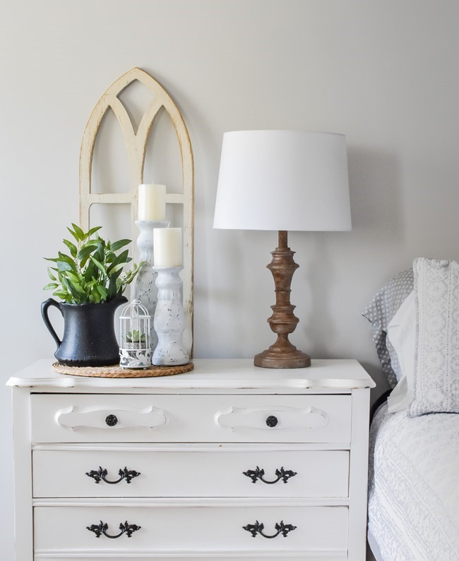 Spring Nightstand decor refresh with Rustoleum spray paint and Joann-19 Spring Nightstand decor refresh with Rustoleum spray paint and Joann-19
