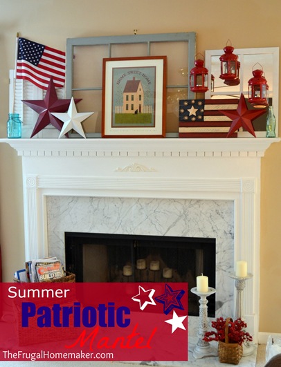 Summer Patriotic Mantel