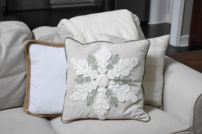 Winter mantel and winter living room-13