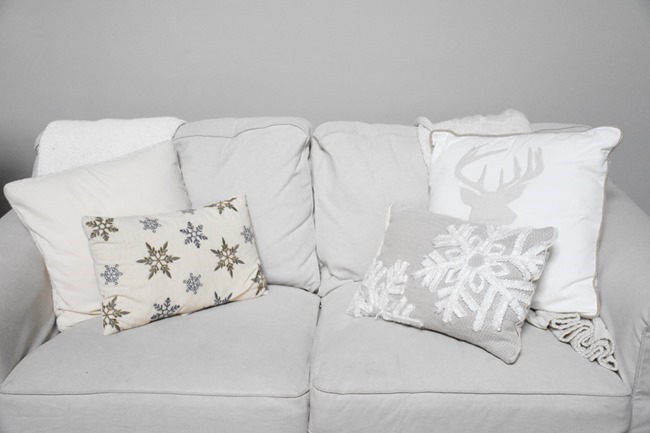 Winter mantel and winter living room-14