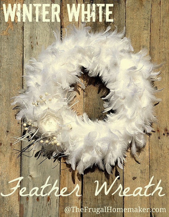 Winter White Feather Wreath